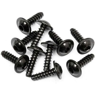 HPI, Schrauben, Schneidschraube Mit Flansch M3x10mm (10 Schrauben pro Stück) HPI, Schrauben, Schneidschraube Mit Flansch M3x10mm (10 Schrauben pro Stück)