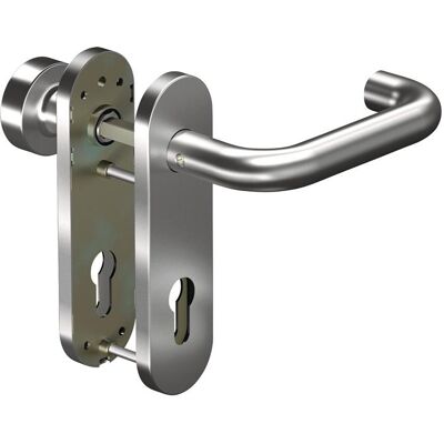 Ogro, Türgriff + Türgarnitur, Feuerschutzgarnitur 8100/3020/7051K Edelstahl ER D/K für Türstärke 38 - 63 mm PZ abgerundet DIN l... Ogro, Türgriff + Türgarnitur, Feuerschutzgarnitur 8100/3020/7051K Edelstahl ER D/K für Türstärke 38 - 63 mm PZ abgerundet DIN l...