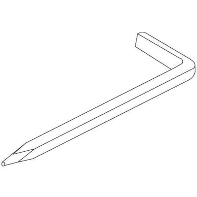 Kleinhuis, Nägel, KLEINHUI 733/70 Stahlwandhaken, mit quadratischem Schaft 73370 (70 mm) Kleinhuis, Nägel, KLEINHUI 733/70 Stahlwandhaken, mit quadratischem Schaft 73370 (70 mm)