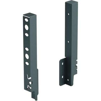 Hettich, Möbelausstattung, Rückwandverbinder-Set ArciTech anthrazit (1 Stk.) Hettich, Möbelausstattung, Rückwandverbinder-Set ArciTech anthrazit (1 Stk.)