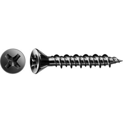 Spax, Schrauben, Gix-C Senkkkopf Fraesrippen H2 Hilo-Gewinde Phosphatiert (1000 Schrauben pro Stück, 3.9 x 30 mm) Spax, Schrauben, Gix-C Senkkkopf Fraesrippen H2 Hilo-Gewinde Phosphatiert (1000 Schrauben pro Stück, 3.9 x 30 mm)