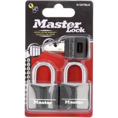 Master Lock, Vorhängeschloss, breites Vorhngeschloss mit massivem Aluminiumgehuse und Abdeckung Master Lock, Vorhängeschloss, breites Vorhngeschloss mit massivem Aluminiumgehuse und Abdeckung