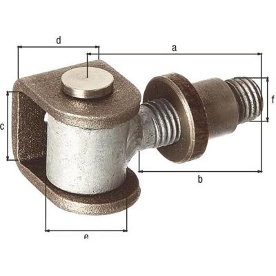 GAH, Zubehör Türbeschlag, Torband 65x42x42x30mm Stahl roh GAH, Zubehör Türbeschlag, Torband 65x42x42x30mm Stahl roh