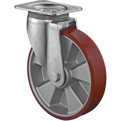BS ROLLEN - L600.B90 - 200 mm - Guss-Polyurethan - Lenkrolle BS ROLLEN - L600.B90 - 200 mm - Guss-Polyurethan - Lenkrolle