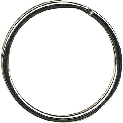 Alco, Schlüsseltresor + Schlüsselschrank, Schlüsselring 30mm Metall glanzvernickelt silber 100 St./Pack. Alco, Schlüsseltresor + Schlüsselschrank, Schlüsselring 30mm Metall glanzvernickelt silber 100 St./Pack.