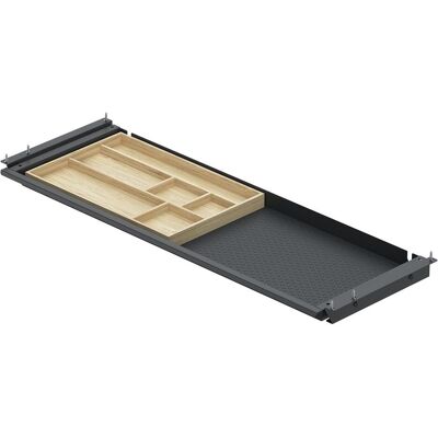 Hettich, Schubladenauszüge, Schubkasten SL Grip 760x265x39 mm schwarz Hettich, Schubladenauszüge, Schubkasten SL Grip 760x265x39 mm schwarz