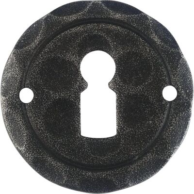 Halcö, Türgriff + Türgarnitur, Schlüsselrosette SILL - BB, ø 50 mm, verzinkt schwarz passiviert (Türgarnitur) Halcö, Türgriff + Türgarnitur, Schlüsselrosette SILL - BB, ø 50 mm, verzinkt schwarz passiviert (Türgarnitur)