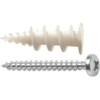 Celo, Dübel, Gipskartondübel GKD Länge 35mm Nylon m.Schraube Schrauben-D4xL40mm 6 St./Blister Celo, Dübel, Gipskartondübel GKD Länge 35mm Nylon m.Schraube Schrauben-D4xL40mm 6 St./Blister