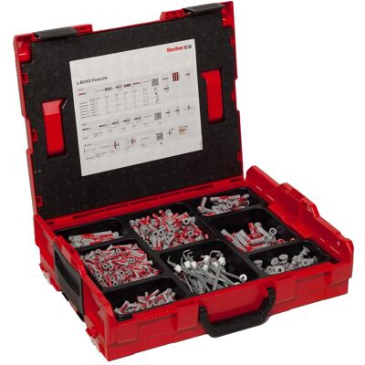 Fischer, Dübel, Duo-Line Dübel-Set in robuster und stabelbarer L-Boxx, Inhalt 833 Dübel (833 Stk.) Fischer, Dübel, Duo-Line Dübel-Set in robuster und stabelbarer L-Boxx, Inhalt 833 Dübel (833 Stk.)