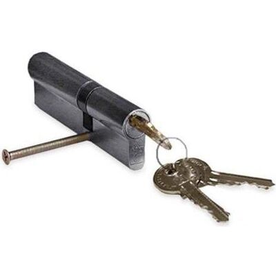 Haushalt, Türschloss + Schliesszylinder, CYLINDER LOCK 80MM 30X50 CHROME 5 KEYS Haushalt, Türschloss + Schliesszylinder, CYLINDER LOCK 80MM 30X50 CHROME 5 KEYS