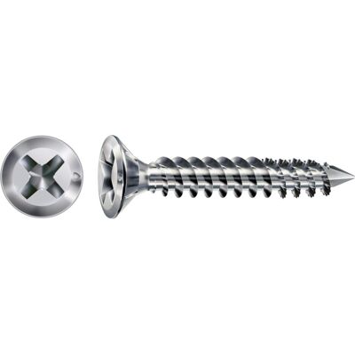 Spax, Schrauben, Fex-Beschlagschraube Sonderkopf Bremsrippen Kreuzschlitz H2 Cut Titansilber Spax, Schrauben, Fex-Beschlagschraube Sonderkopf Bremsrippen Kreuzschlitz H2 Cut Titansilber