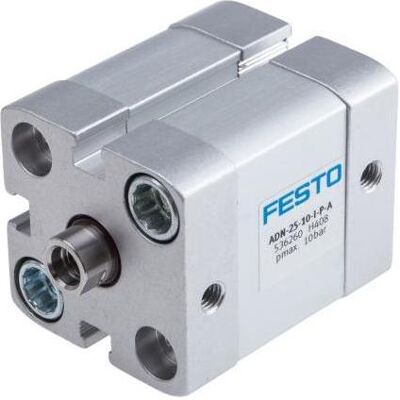 Festo, Fördertechnik, Compact Double Acting Cylinder 25x10 mm Festo, Fördertechnik, Compact Double Acting Cylinder 25x10 mm