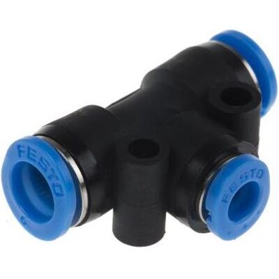 Festo, Zubehör Befestigungstechnik, Push in T Connector, 4mm/6mm Festo, Zubehör Befestigungstechnik, Push in T Connector, 4mm/6mm