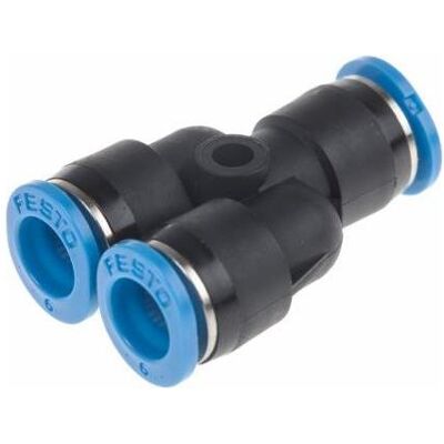 Festo, Zubehör Befestigungstechnik, Push in Y Connector, 6mm Festo, Zubehör Befestigungstechnik, Push in Y Connector, 6mm
