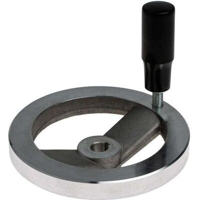 RS PRO, Zubehör Befestigungstechnik, Alu-Handrad 2 Speichen 125mm RS PRO, Zubehör Befestigungstechnik, Alu-Handrad 2 Speichen 125mm