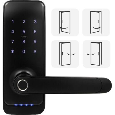 Eura, Zutrittskontrolle, Griff mit Zutrittskontrolle ELH-01H4 schwarz (Fingerabdruck) Eura, Zutrittskontrolle, Griff mit Zutrittskontrolle ELH-01H4 schwarz (Fingerabdruck)