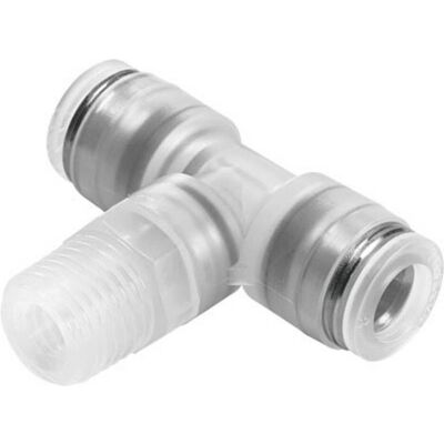 Festo, Zubehör Befestigungstechnik, T-Fitting R1/4 to 10mm Festo, Zubehör Befestigungstechnik, T-Fitting R1/4 to 10mm