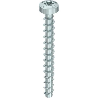 Heco Betonschraube - 7,5x40mm, Blau, Pankopf, T-Drive - Betonschraube Heco Betonschraube - 7,5x40mm, Blau, Pankopf, T-Drive - Betonschraube