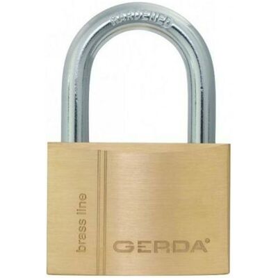 Gerda, Vorhängeschloss, REAR BRASS 50mm 2pcs 5 KEYS BLISTER Gerda, Vorhängeschloss, REAR BRASS 50mm 2pcs 5 KEYS BLISTER
