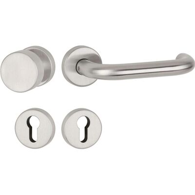 Tecwerk, Türgriff + Türgarnitur, Drückergarnitur Basic 01 Edelstahl 60 Edelstahl matt U-Form PZ DIN links / rechts D/D Tecwerk, Türgriff + Türgarnitur, Drückergarnitur Basic 01 Edelstahl 60 Edelstahl matt U-Form PZ DIN links / rechts D/D