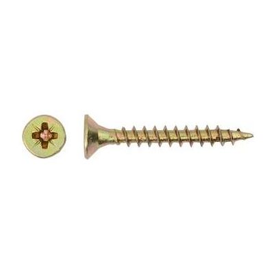 Haushalt, Dübel, CHIPBOARD SCREW 4.0X30 YLW ZP 25PCS G1 (25 Stk.) Haushalt, Dübel, CHIPBOARD SCREW 4.0X30 YLW ZP 25PCS G1 (25 Stk.)