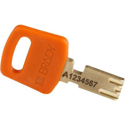 Brady, Vorhängeschloss, Safekey Kompaktes Nylon-Sicherheitsschloss mit Aluminiumbügel, Orange, 38 mm Bügelhöhe, 4.7 Brady, Vorhängeschloss, Safekey Kompaktes Nylon-Sicherheitsschloss mit Aluminiumbügel, Orange, 38 mm Bügelhöhe, 4.7