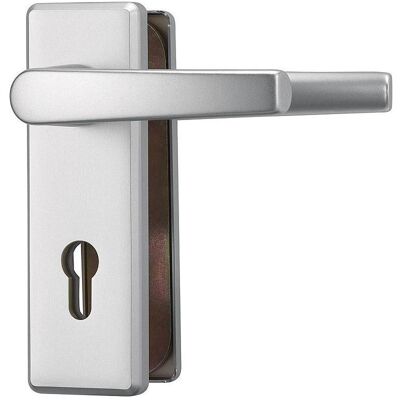 Abus, Türgriff + Türgarnitur, KKT512 F1 EK Schutzbeschlag DG, aluminium (Türgriff) Abus, Türgriff + Türgarnitur, KKT512 F1 EK Schutzbeschlag DG, aluminium (Türgriff)