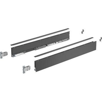 Hettich, Schubladenauszüge, Zargen-Set AvanTech YOU Höhe 77 mm, anthrazit Hettich, Schubladenauszüge, Zargen-Set AvanTech YOU Höhe 77 mm, anthrazit