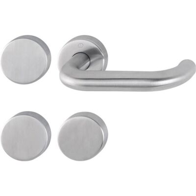 Hoppe, Türgriff + Türgarnitur, FS-Garnitur Paris FS-E138/42H/42HS Edelstahl F69 -/D für Türstärke 40-65 mm UG / blind rund DIN l... (Türgriff) Hoppe, Türgriff + Türgarnitur, FS-Garnitur Paris FS-E138/42H/42HS Edelstahl F69 -/D für Türstärke 40-65 mm UG / blind rund DIN l... (Türgriff)