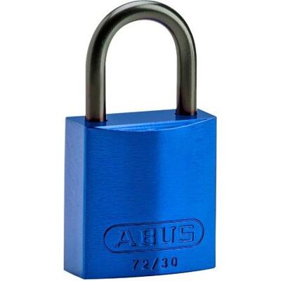 Brady, Vorhängeschloss, Kompaktes Aluminiumvorhängeschloss, Blau, 25mm Bügelhöhe, Bügel aus Aluminium, Bügeldurchmes Brady, Vorhängeschloss, Kompaktes Aluminiumvorhängeschloss, Blau, 25mm Bügelhöhe, Bügel aus Aluminium, Bügeldurchmes