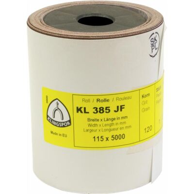 Klingspor, Schleifmittel, KL 385 JF - Schleifrolle 115 x 5000 mm (320) Klingspor, Schleifmittel, KL 385 JF - Schleifrolle 115 x 5000 mm (320)