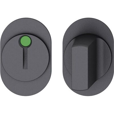 FSB, Türgriff + Türgarnitur, Kleberosette 15 1721 WC, Türstärke 49-58 mm, Aluminium schwarz matt (Türgarnitur) FSB, Türgriff + Türgarnitur, Kleberosette 15 1721 WC, Türstärke 49-58 mm, Aluminium schwarz matt (Türgarnitur)