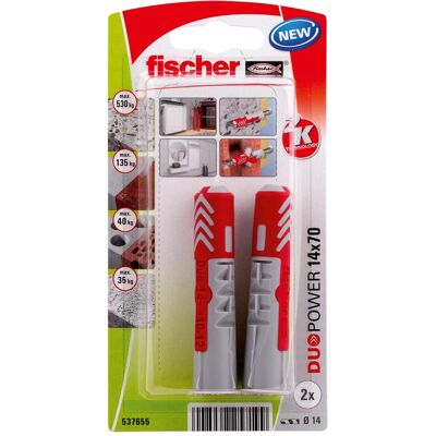 Fischer, Dübel, DuoPower 14x70 K (2 Stk.) Fischer, Dübel, DuoPower 14x70 K (2 Stk.)