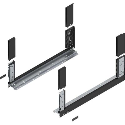 Blum, Schubladenauszüge, LEGRABOX free, Zarge Höhe C, NL 550, Carbonschwarz-matt Blum, Schubladenauszüge, LEGRABOX free, Zarge Höhe C, NL 550, Carbonschwarz-matt