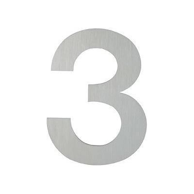 Magni, Hausnummer + Türschild, Hausnummer Ziffer 3 Edelstahl Magni, Hausnummer + Türschild, Hausnummer Ziffer 3 Edelstahl