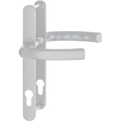 Hoppe, Türgriff + Türgarnitur, Drückergarnitur LIÈGE - auf Schmalschild 24 mm, 67 - 72, silber eloxiert (Türgriff) Hoppe, Türgriff + Türgarnitur, Drückergarnitur LIÈGE - auf Schmalschild 24 mm, 67 - 72, silber eloxiert (Türgriff)