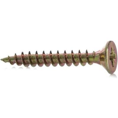 Haushalt, Dübel, CHIPBOARD SCREW 5.0X35 YLW ZP 25PCS G1 (25 Stk.) Haushalt, Dübel, CHIPBOARD SCREW 5.0X35 YLW ZP 25PCS G1 (25 Stk.)
