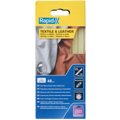 Rapid, Heisskleber, Textil & Leder Klebesticks Ø12x190mm 48 Stück Rapid, Heisskleber, Textil & Leder Klebesticks Ø12x190mm 48 Stück