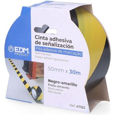 EDM, Dübel, Warnband pvc gelb und schwarz 50 mm x 30 m (48 Stk.) EDM, Dübel, Warnband pvc gelb und schwarz 50 mm x 30 m (48 Stk.)