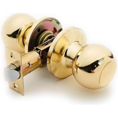 Okko, Türschloss + Schliesszylinder, Door Knob Lock 607 Pb Polished Brass Okko, Türschloss + Schliesszylinder, Door Knob Lock 607 Pb Polished Brass