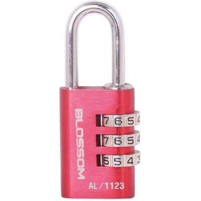 Blossom, Vorhängeschloss, BADLOCK HANG CODE ALUM AL11 20X3 RED Blossom, Vorhängeschloss, BADLOCK HANG CODE ALUM AL11 20X3 RED