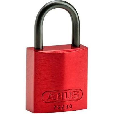 Brady, Vorhängeschloss, Kompaktes Aluminiumvorhängeschloss, Rot, 25 mm Bügelhöhe, Bügel aus Aluminium, Bügeldurchmes Brady, Vorhängeschloss, Kompaktes Aluminiumvorhängeschloss, Rot, 25 mm Bügelhöhe, Bügel aus Aluminium, Bügeldurchmes