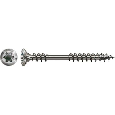 Spax, Schrauben, Fassadenschraube A2 Linsensenkkopf 8mm Fraesrippen T-Star Plus T20 Fixiergewinde 4cut (4.5 x 60 mm) Spax, Schrauben, Fassadenschraube A2 Linsensenkkopf 8mm Fraesrippen T-Star Plus T20 Fixiergewinde 4cut (4.5 x 60 mm)