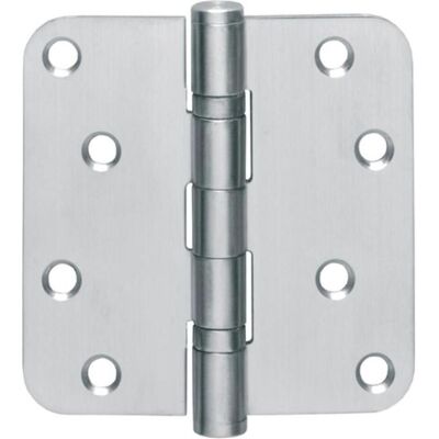 Intersteel, Scharnier, Kugellagertürscharnier Edelstahl abgerundet 76x76 mm DIN links / rechts matt ausziehbarer Stift Intersteel, Scharnier, Kugellagertürscharnier Edelstahl abgerundet 76x76 mm DIN links / rechts matt ausziehbarer Stift