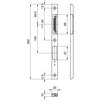 MSL, Türgriff + Türgarnitur, Einfrässtulp BV-14421 ProfiFlex, verstellbar (Türgarnitur) MSL, Türgriff + Türgarnitur, Einfrässtulp BV-14421 ProfiFlex, verstellbar (Türgarnitur)