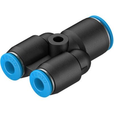 Festo, Zubehör Befestigungstechnik, Push in Y Connector, 10mm, 6mm Festo, Zubehör Befestigungstechnik, Push in Y Connector, 10mm, 6mm