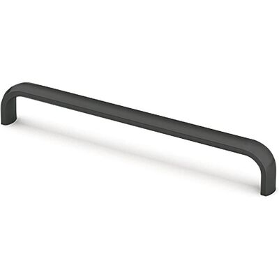 Hettich, Möbelgriff, Griff Naila schwarz matt 256 mm Hettich, Möbelgriff, Griff Naila schwarz matt 256 mm