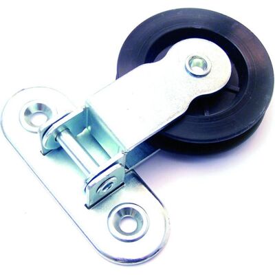 Pösamo, Möbelrollen, SB-Stehrolle 60 mm, verzinkt mit Scharnier Inhalt: 1 Stück Pösamo, Möbelrollen, SB-Stehrolle 60 mm, verzinkt mit Scharnier Inhalt: 1 Stück