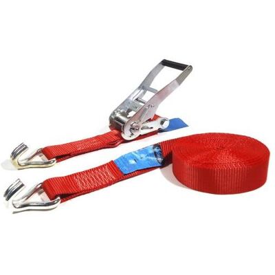 Little Jumbo, Spanngurt + Ladungssicherung, 1850508500 Zurrgurt 50mm. mit Ratsche rot 9,0m gesl. J-Haken Little Jumbo, Spanngurt + Ladungssicherung, 1850508500 Zurrgurt 50mm. mit Ratsche rot 9,0m gesl. J-Haken