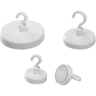 Magnetoplan Holtz - Krokmagnet - Weiß - Hook magnet Magnetoplan Holtz - Krokmagnet - Weiß - Hook magnet